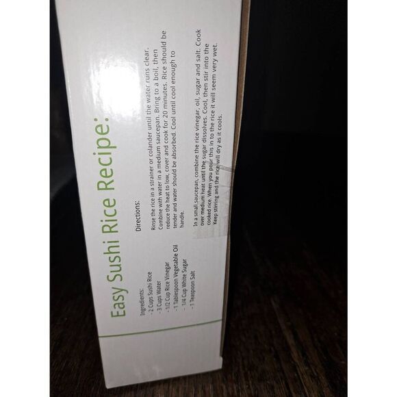 New Sushi Quik Sushi Marker Kitchen Accessory Green and White New in Box Gift - Picture 3 of 3